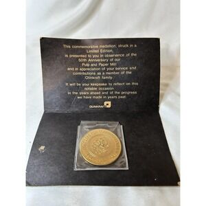 50th Ann. Coin OlinKraft 1924-1974 West Monroe LA Louisiana Pulp Paper Mill
